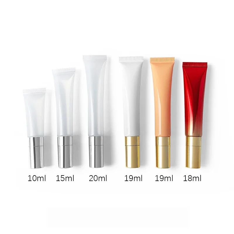 10ml 20ml Empty Cosmetics Container for Eye Cream Massage Essential Refillable Bottle Lip Balm Metal Top Soft Tube