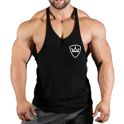 Brand Gym Clothing Cotton Singlets Canotte Bodybuilding Stringer Tank Top Men Fitness Shirt Muscle Guys Sleeveless Vest Tanktop