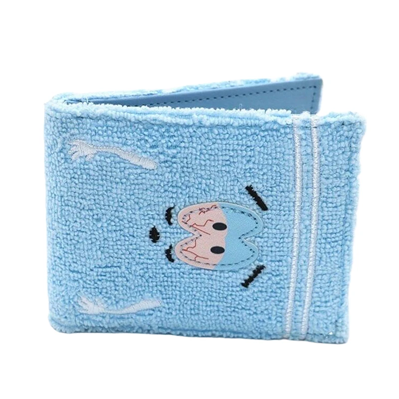 S Towel Cloth Embroidered Anime Fashion Wallet Designer Personalized ID Card Holder