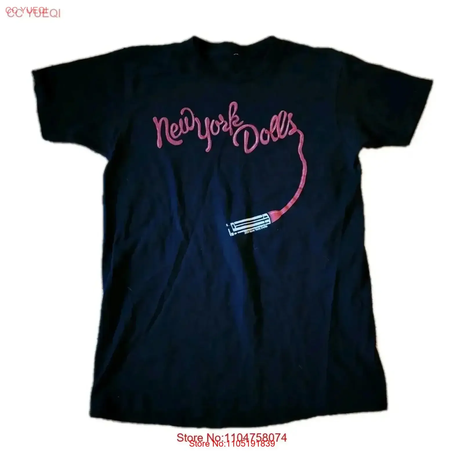 

Футболка New York Dolls 2004, мужская, большого размера, винтажная, повседневная, уличная, дышащая, мягкая, универсальная, винтажная, стираная