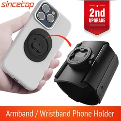 ArmBand Phone Holder for Running Hiking,Quick Mount Sports Fitness,Detachable Workout for iPhone Samsung Google Pixel,(2nd Gen)