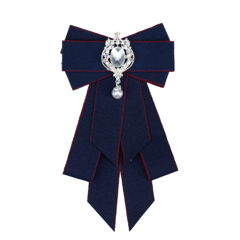 Heiße Schule Mädchen Junge Elegante Klassische Retro Große Fliege Krawatte Strass Corsage Bowtie Krawatte Geschenke für Frauen Formale Krawatten – Detail 12