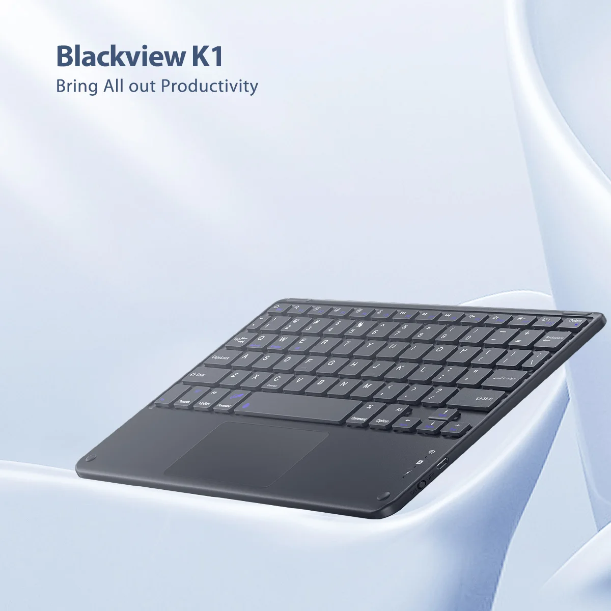 

Blackview K1 Bluetooth Keyboard English French Arabic Portable Wireless Keyboard for Tablet Android IOS Windows