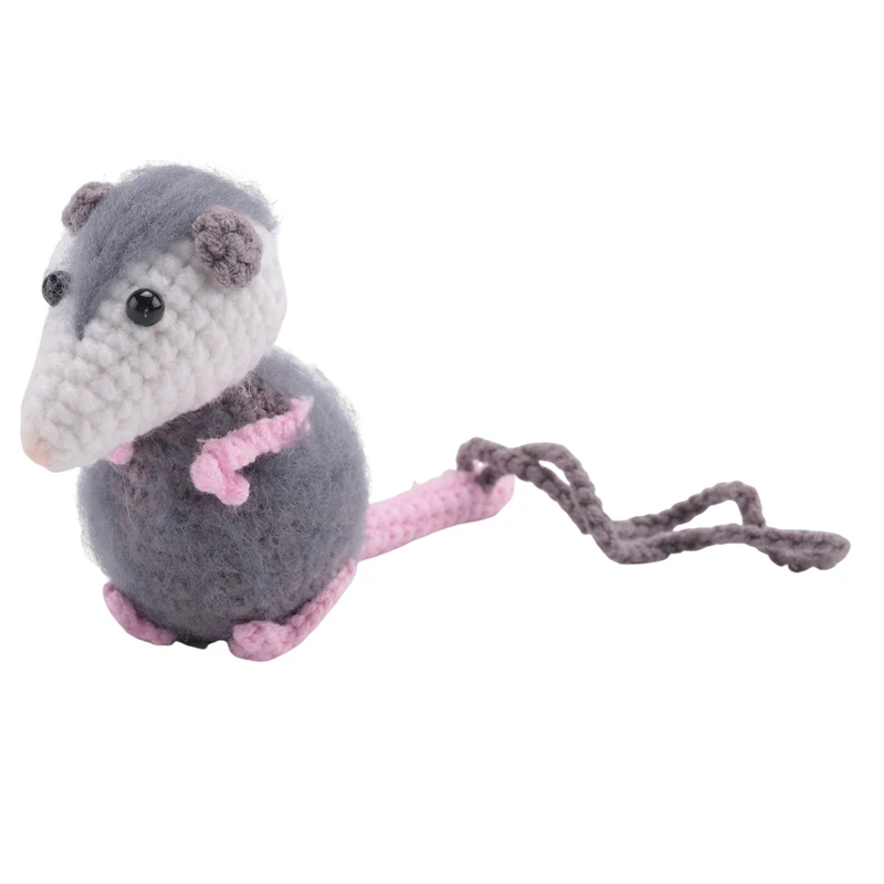 Opossum Car Pendant, Cute Possum Car Pendant, Handmade Possum Crochet Car Mirror Pendant Accessories Decoration-ABSW