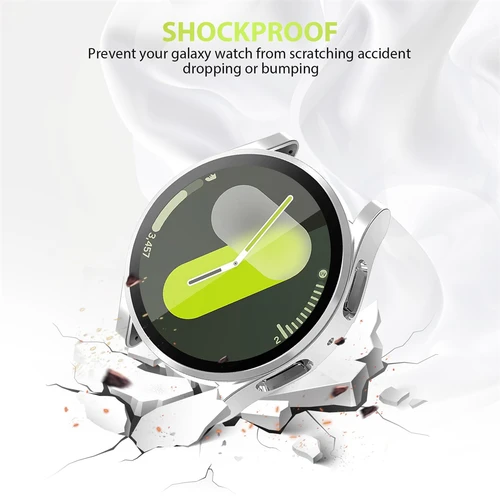 Imagen 2 del producto Funda protectora de pantalla para Samsung Galaxy Watch7 6 5 4 40mm 44mm, funda protectora suave de TPU, parachoques, accesorios para reloj Galaxy