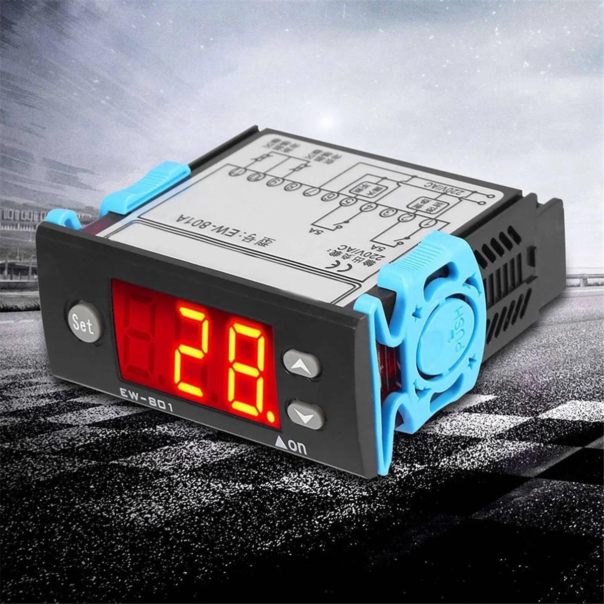 2-Channel Sensor Solar Water Heater Temperature Controller Thermostat with Sensor Digital Display for Solar Water Heater