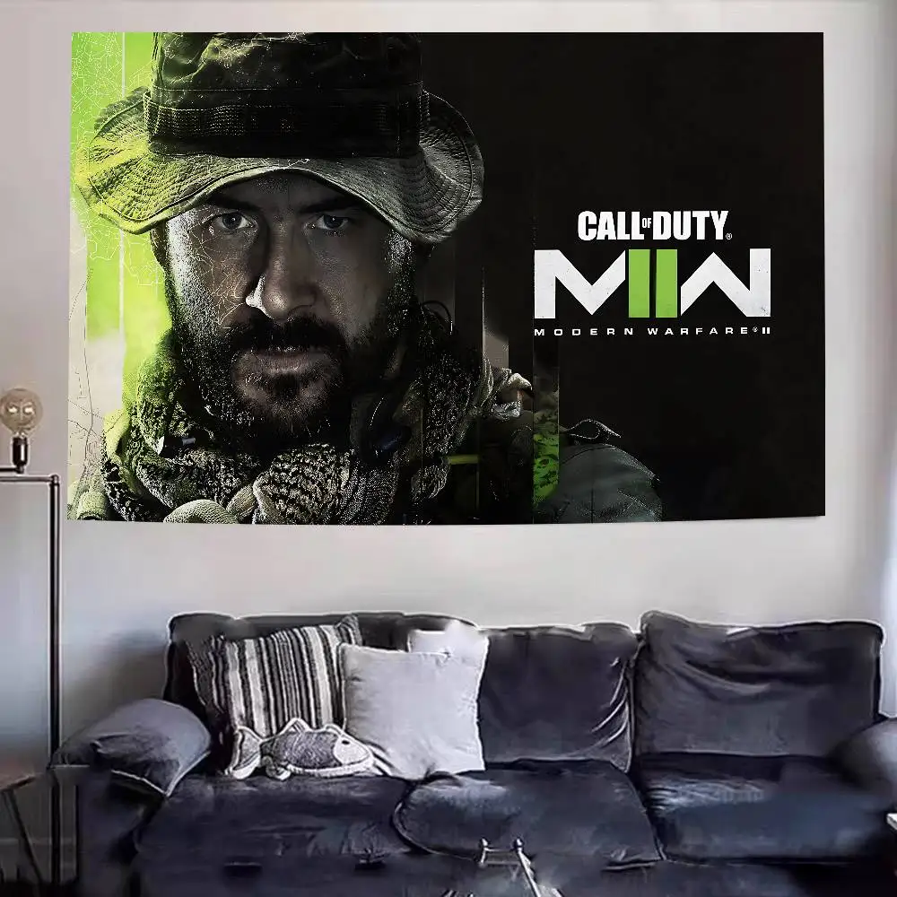 لعبة C-Call-Of-Duty قماش خلفية قابل لإعادة الاستخدام مطبوع عليه حيوانات لتزيين حفلات أعياد الميلاد للأطفال