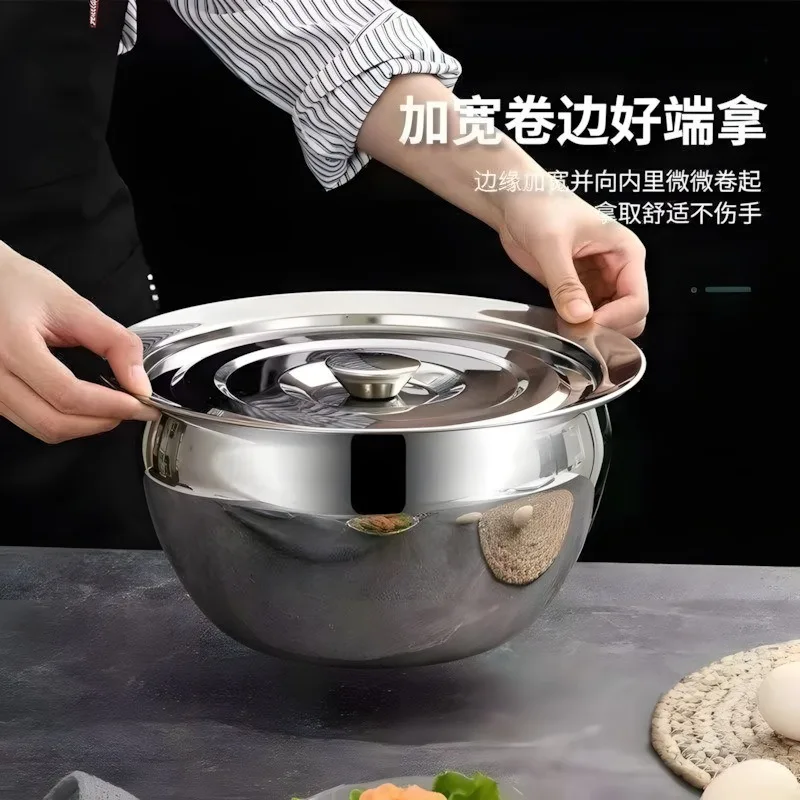 Stainless steel extra thick oil basin with lid, household kitchen oil tank, commercial seasoning basin