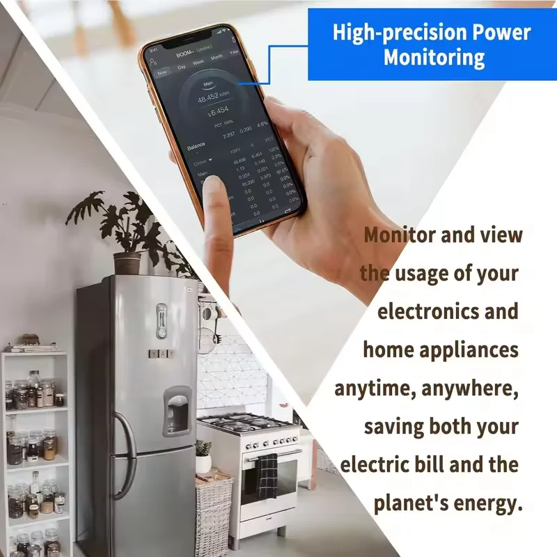 Wifi 300A 3 Phase 4 Wire Bi-directional Smart Electricity  with 16 Sub 50A CT Real Time KWH Solar Energy Power Meter view 4
