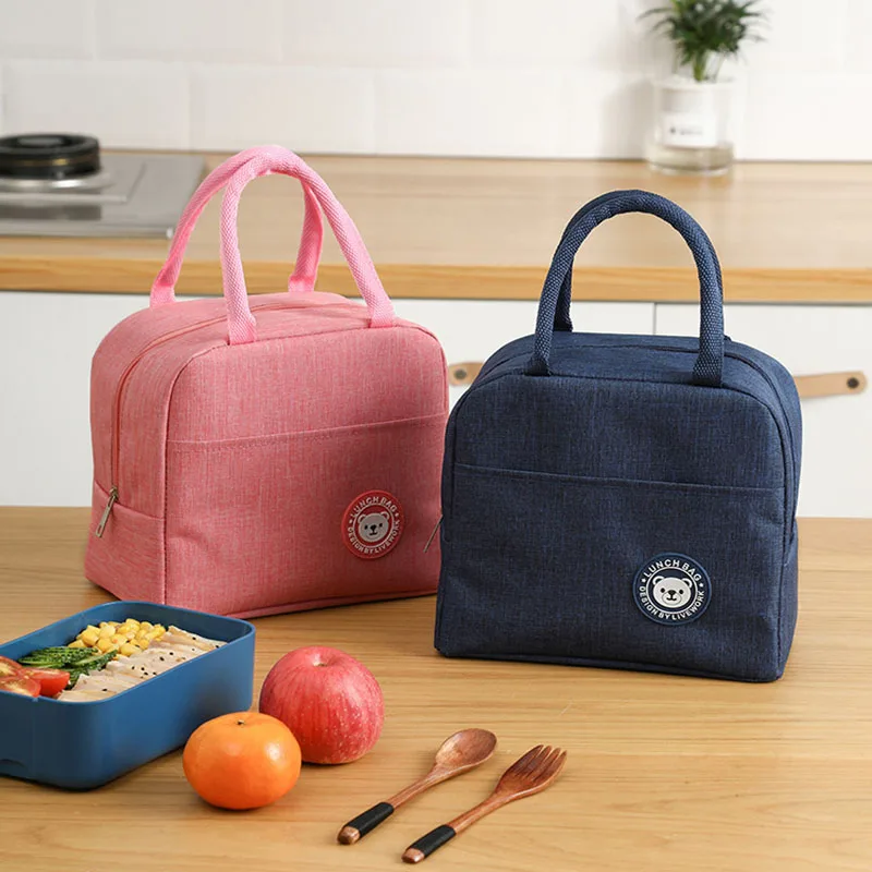 Simple Keep Cold Bento Portable Work Family School With Lunch Bag Fashion Insulation Waterproof Lunch Box