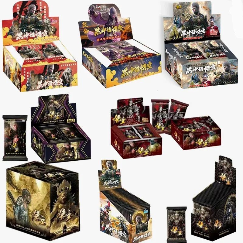 

New Black Myth Journey to the West Wukong Game Collection Cards Tiger Pioneer Monkey Spider Spirit Black Bear Monster Toy Gift