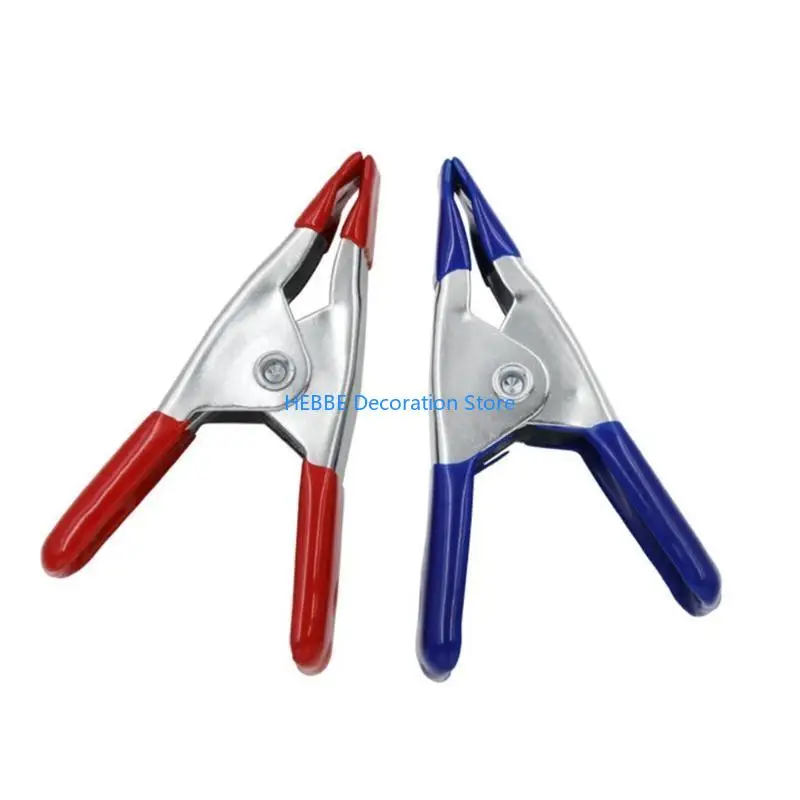 B0KC 10Pcs A-shaped Powerful Metal Spring Clip 2 inch Woodworking Metal Spring Clamp