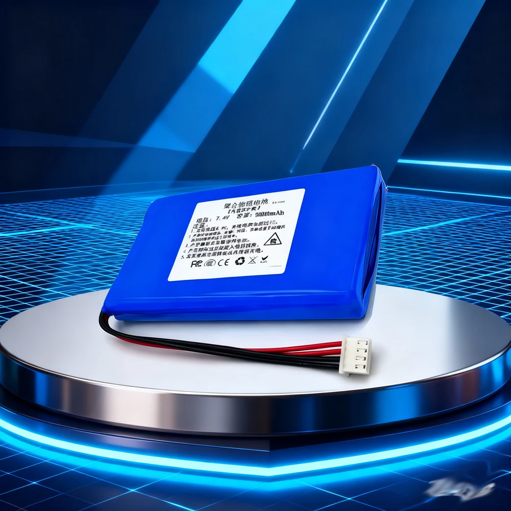 1-6PCS Batteries 7.4v Li polymer lithium battery 9000mah li-po battery pack For Engineering instruments 126*65*15mm