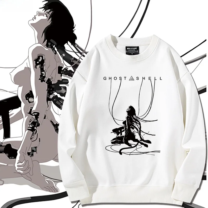 

Ghost in the ell Collaborative Loose Fit Hoodie ex Comfortable Cotton Polyester Autumn Winter Jaet for Teens And Youn...