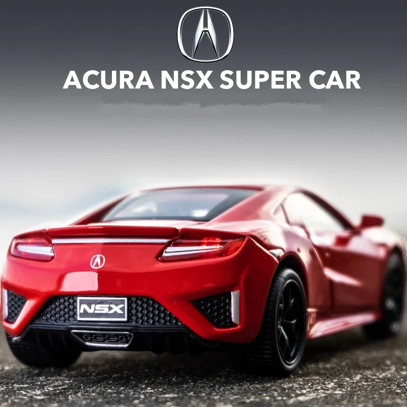 1:32 Acura NSX Alloy Sports Car Model Diecast & Toy Vehicles Metal Super Car Model Simulation Sound and Light Childrens Toy Gift