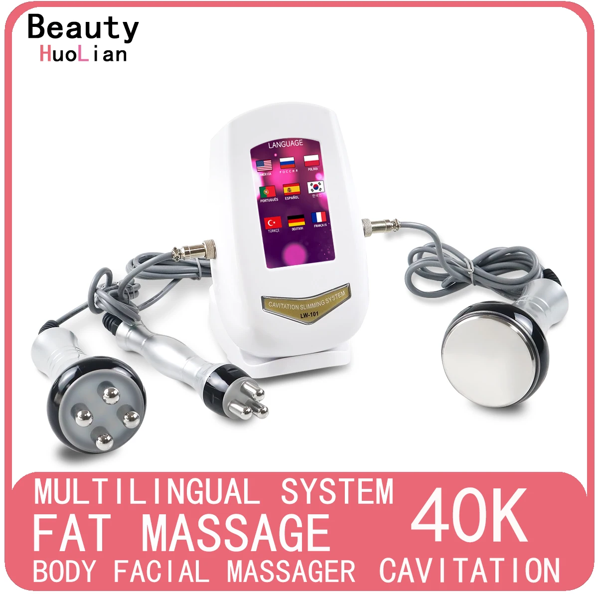 40K Cavitation Ultrasonic Body Slimming Machine RF Beauty Device Facial Massager Skin Tighten Face Lifting Body Shaping Device