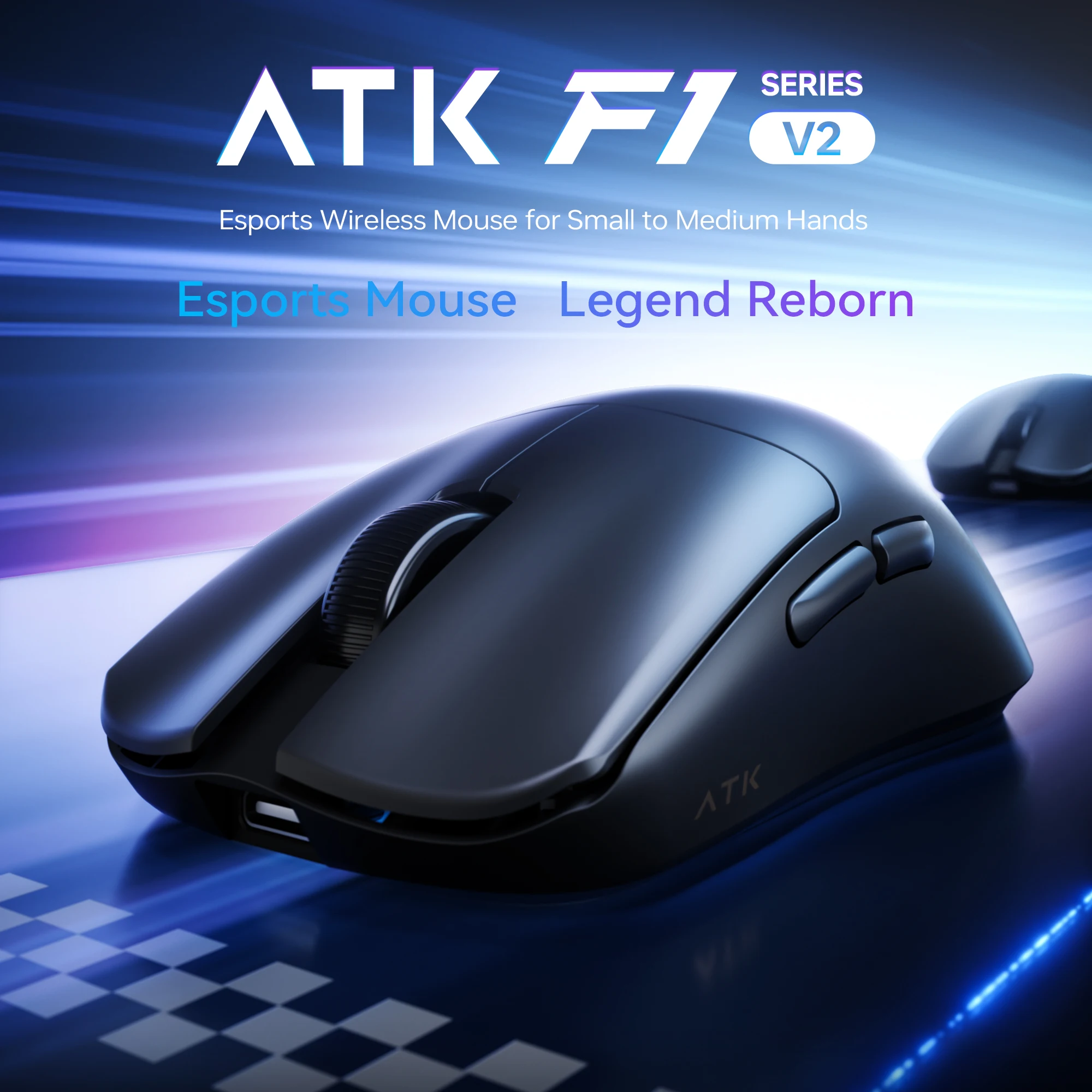 ATK Blazing Sky F1 V2 LEVIATAN Esports Wireless Gaming Mouse PAW3950 Ultra Dual-Mode 8000Hz 35g Lightweight Non-porous FPS Mice