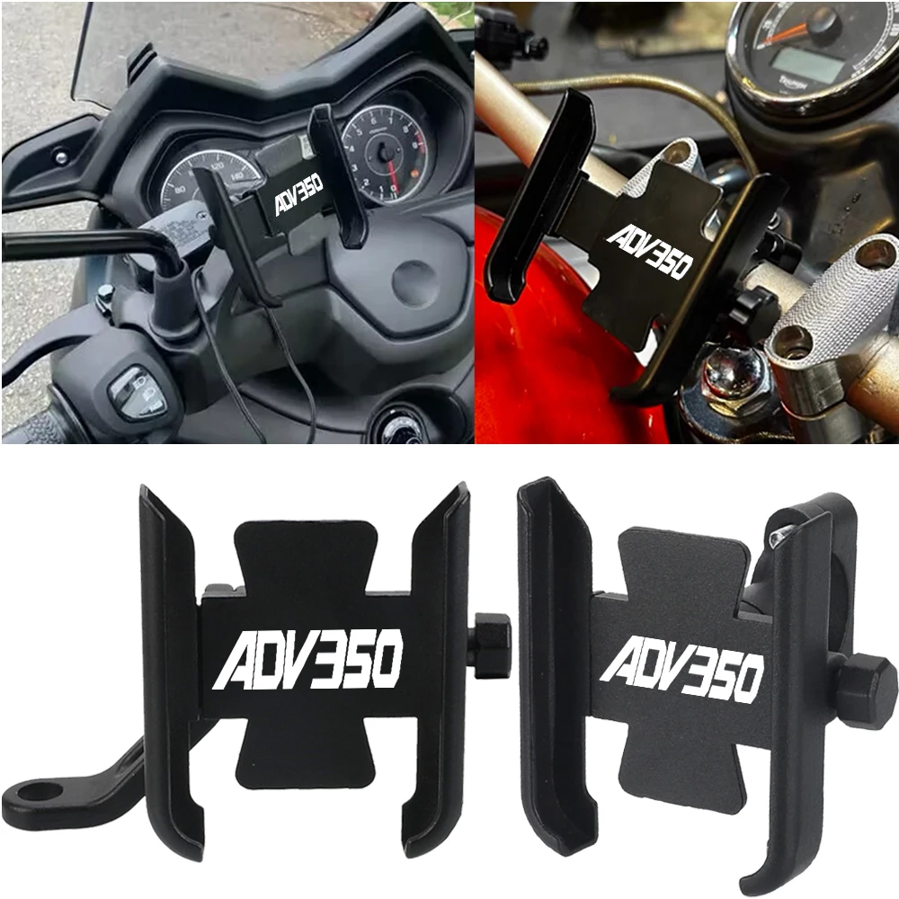 Motorcycle Handlebar Mobile Phone Holder GPS Stand Bracket CNC  Accessories For HONDA ADV350 ADV 350 2021 2022 2023 2024 2025