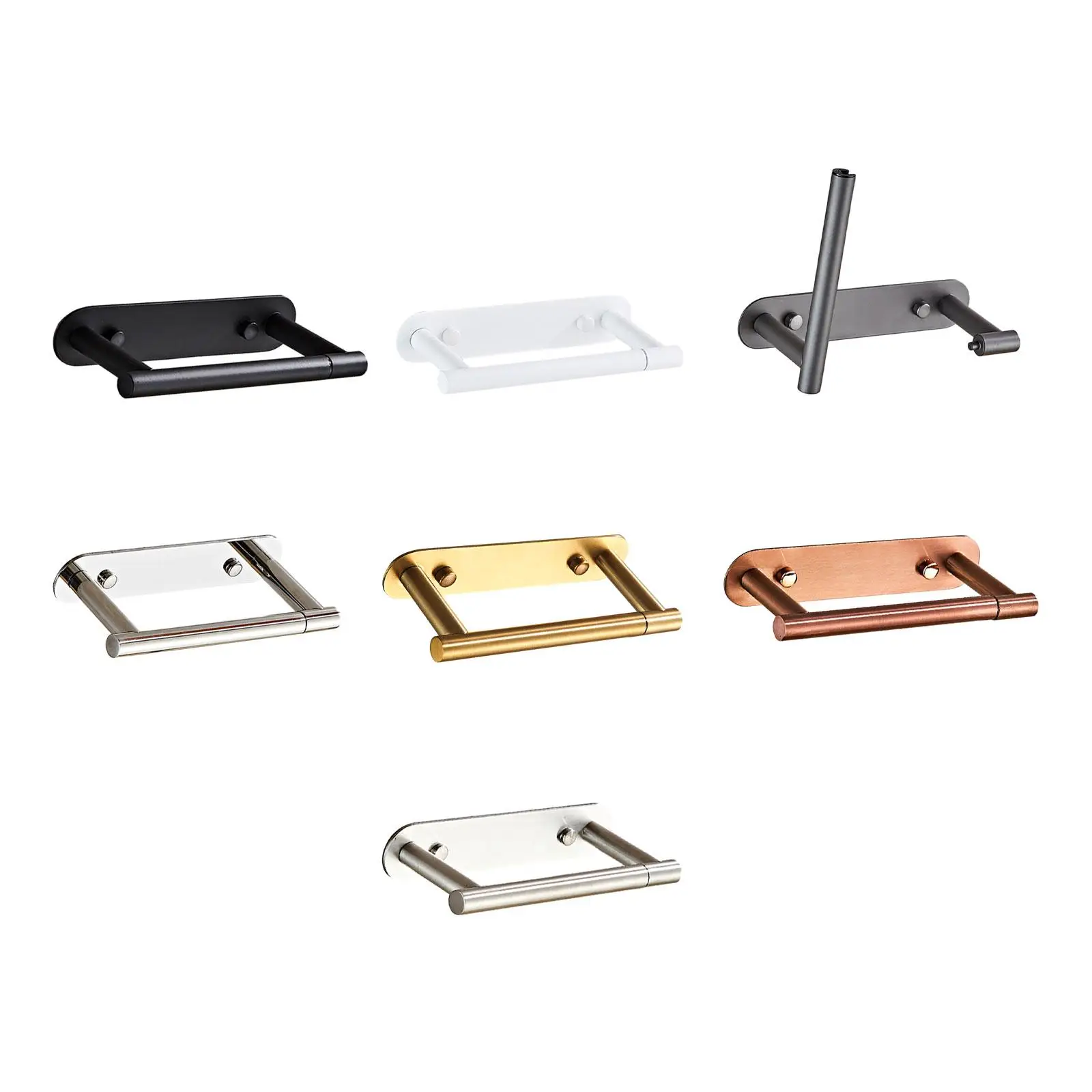 

Toilet Paper Holder Stainless Steel Wall Mount for Hotel Home Bathroom