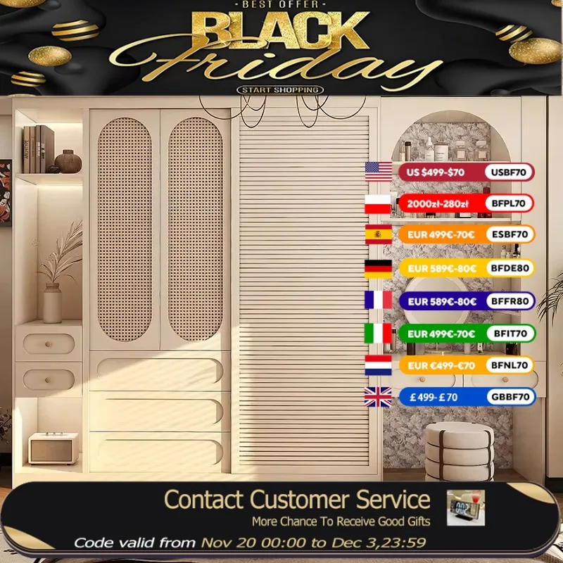 

Hanging Clothes Wardrobes Sliding Doors Nordic Organizer Storage Closet Display Space Saving Ropero De Madera Furniture Home