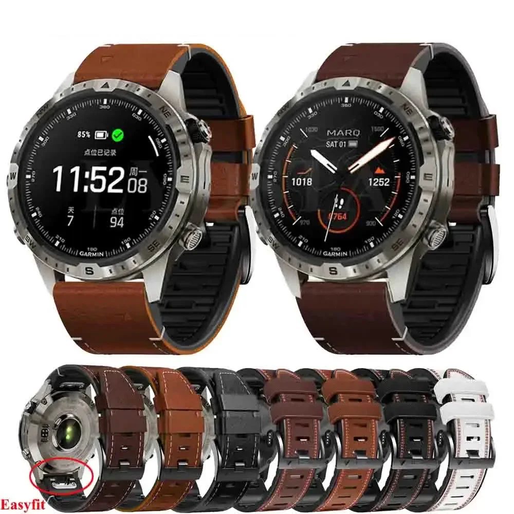 

Кожаный силиконовый ремешок для часов Garmin Epix Gen 2, умный ремешок для часов Fenix 5X 5 Plus 6X 6 Pro 7X 7 3 3HR, сменный браслет