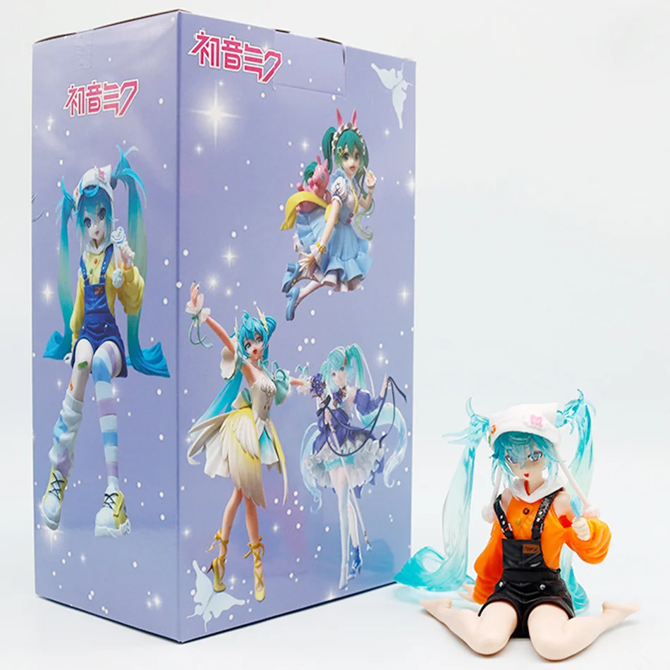 En Stock FuRyu Noodle Stopper Hatsune Miku -Lollipop Ver.- PVC 15CM Anime figuras de acción modelos colección Juguetes