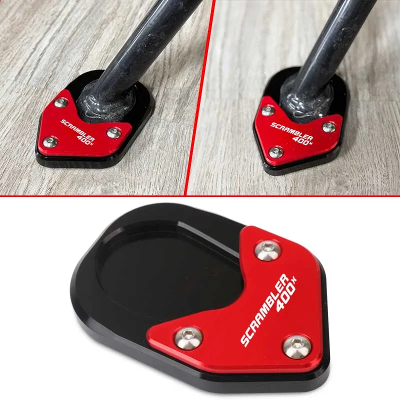 motocicleta-cnc-kickstand-pe-suporte-lateral-extensao-almofada-placa-de-suporte-apto-para-scrambler-400x-velocidade-400-2024-2025