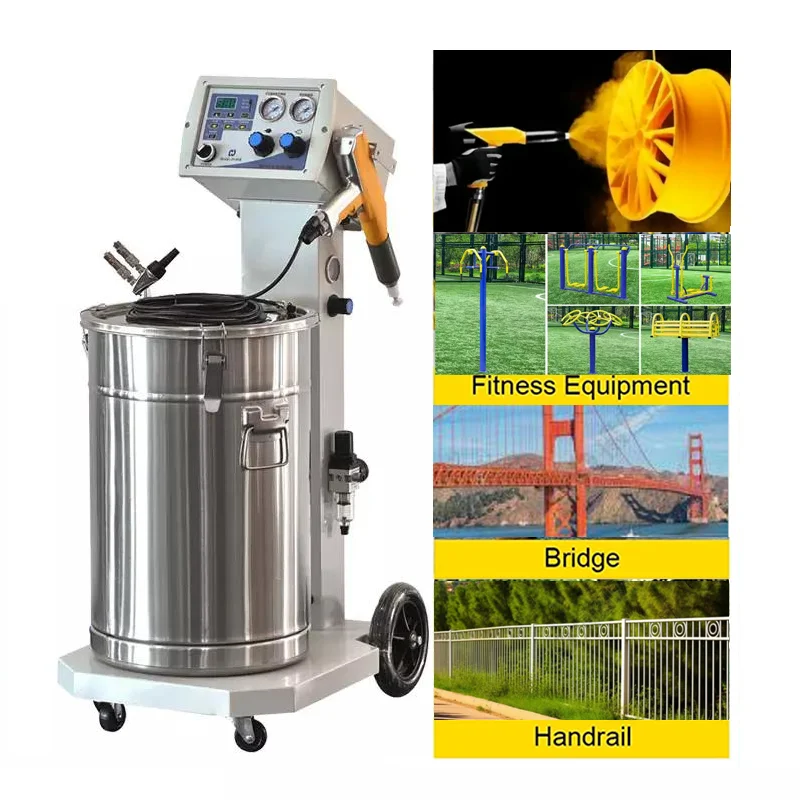 Industrial Electrostatic Intelligent Powder Spray Gun Metal Spraying Paint Powder Coating Machine