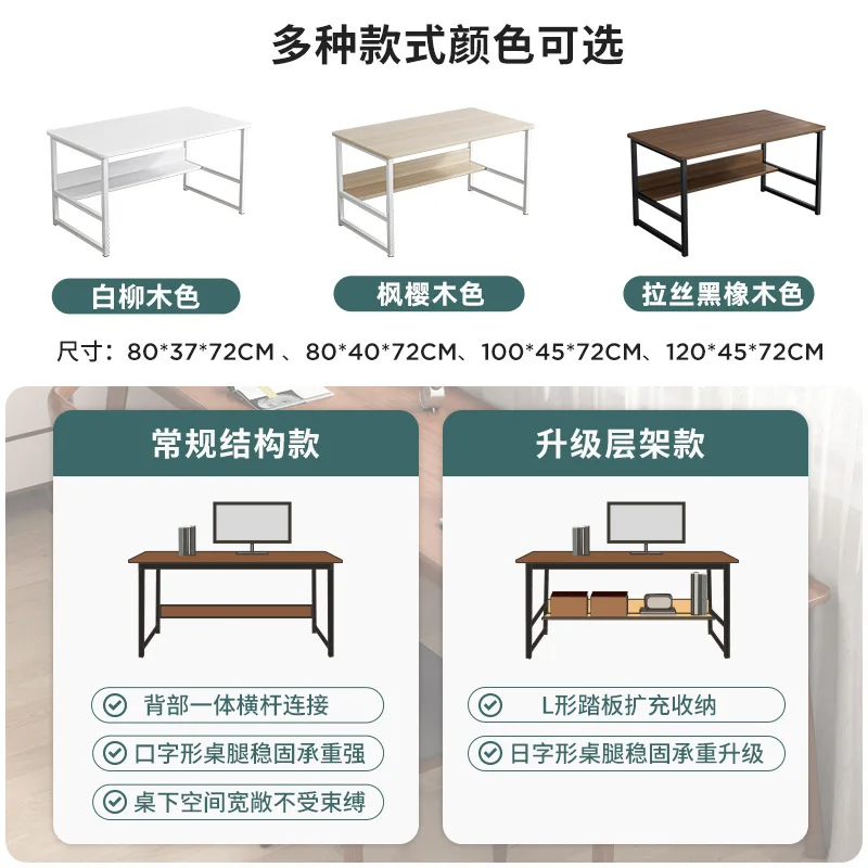 Computer desk household desktop small apartment rental house table room bedroom desk simple rectangular desk