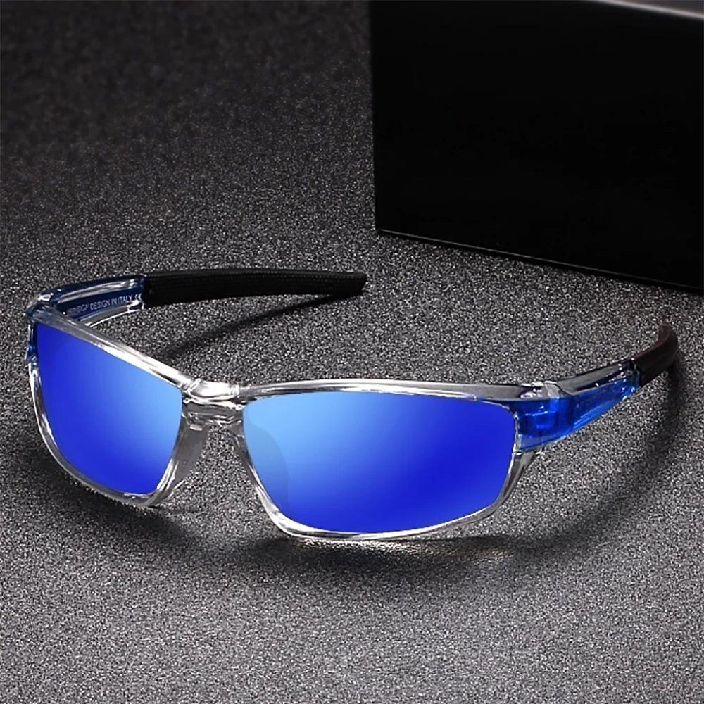 2pairs Sports Polarized Sunglasses for Men Lightweight Night Vision Male Shades Cycling Driving Fishing Fashion Mirror Sunglass