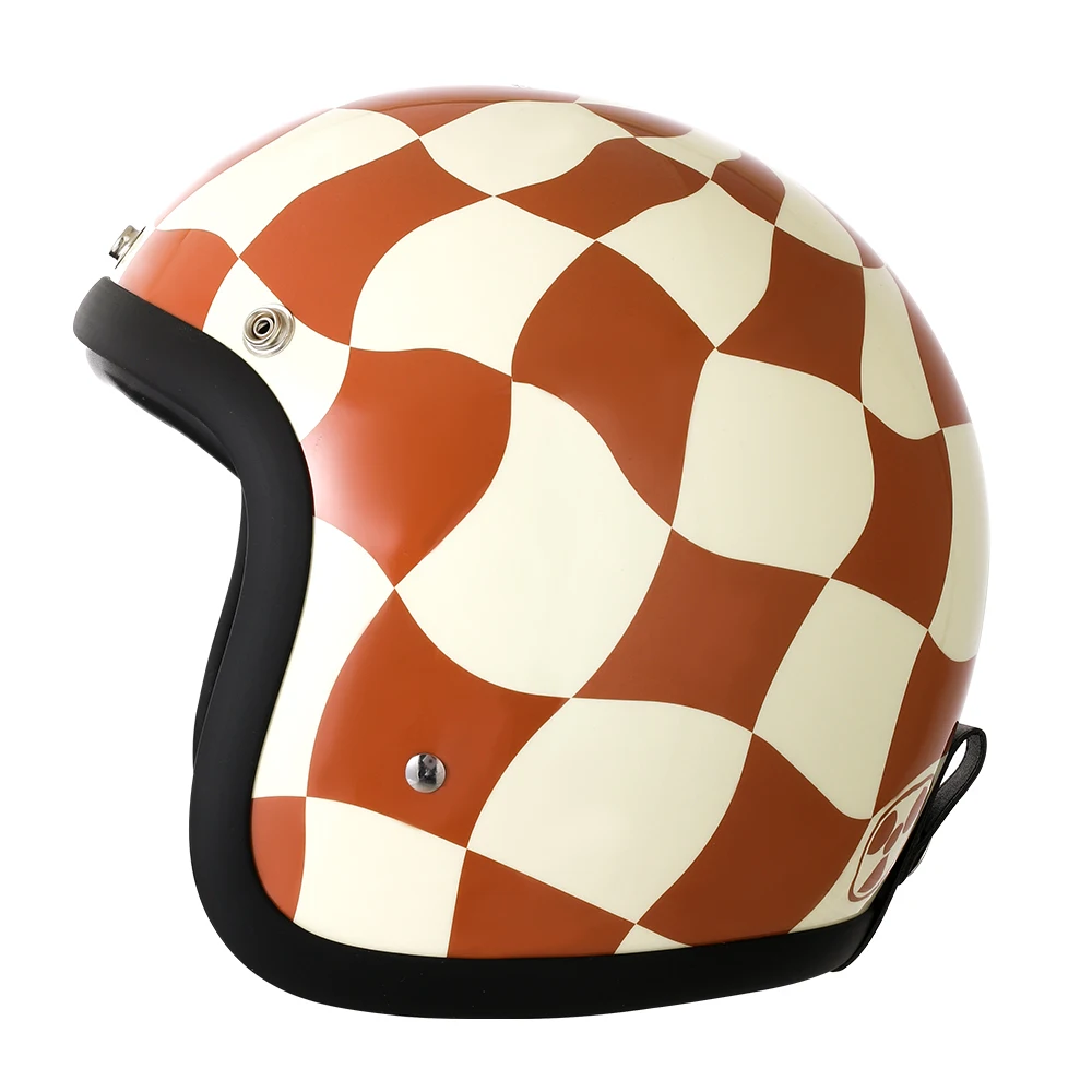 New Vintage TT&COCASCOS Motorcycle Helmet 3/4 Open Face Casco Moto Jet Scooter Small Shell Motorbike Helmet 500TX Capacete view 2