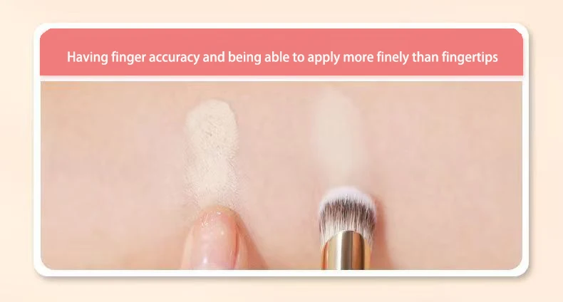 WOKO Double Head Concealer Brush Finger Concealer Makeup Brush & Tip Head Concealer Brush Facial Blemish Coverage Makeup Tool – Detail 10