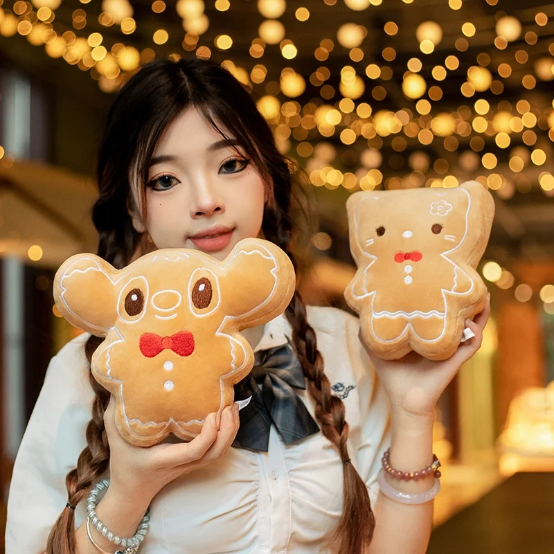 ハローキティ-漫画のクッキーぬいぐるみ,愛らしい人形,ジンジャーブレッドマン,生姜パン,かわいい,家の装飾,ギフト