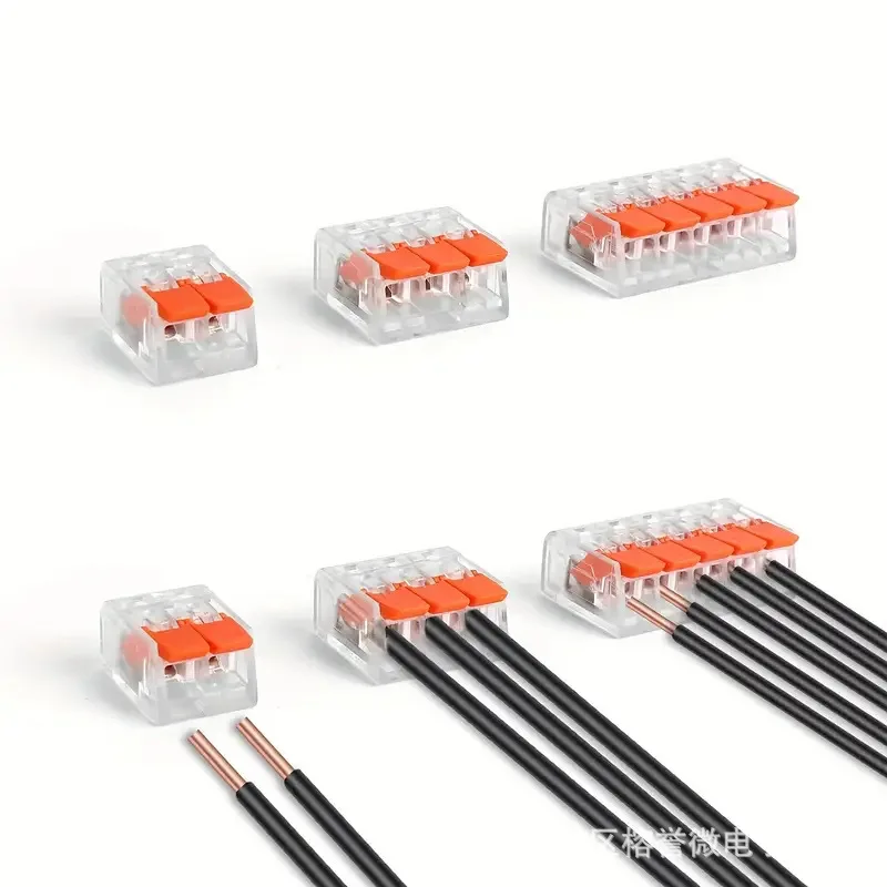90PCS Quick Terminal Cross-Border75Transparent Wire Connector OnlyPCT412PCT413PCT415CE