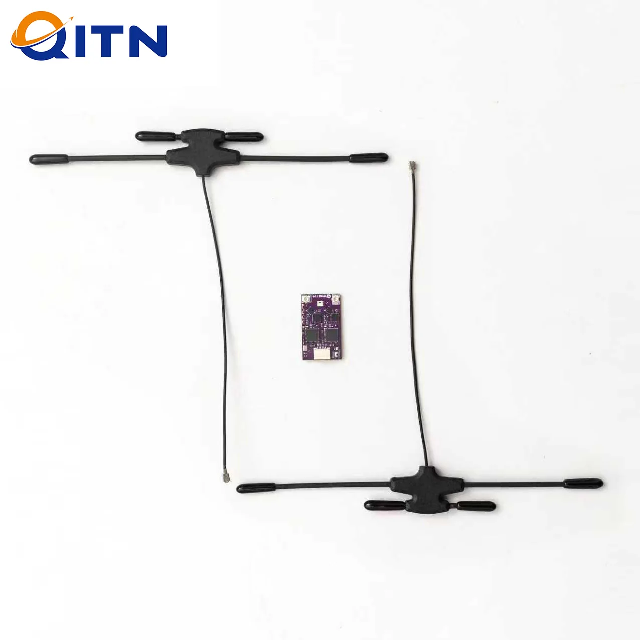 1/5 قطعة QITN 915 ميجا هرتز 2.4 جيجا هرتز ELRS ثنائي النطاق الجوزاء استقبال المدمج في ESP32-D4 LR1121 TCXO رقاقة ل RX FPV سباق طويلة المدى الطائرة بدون طيار