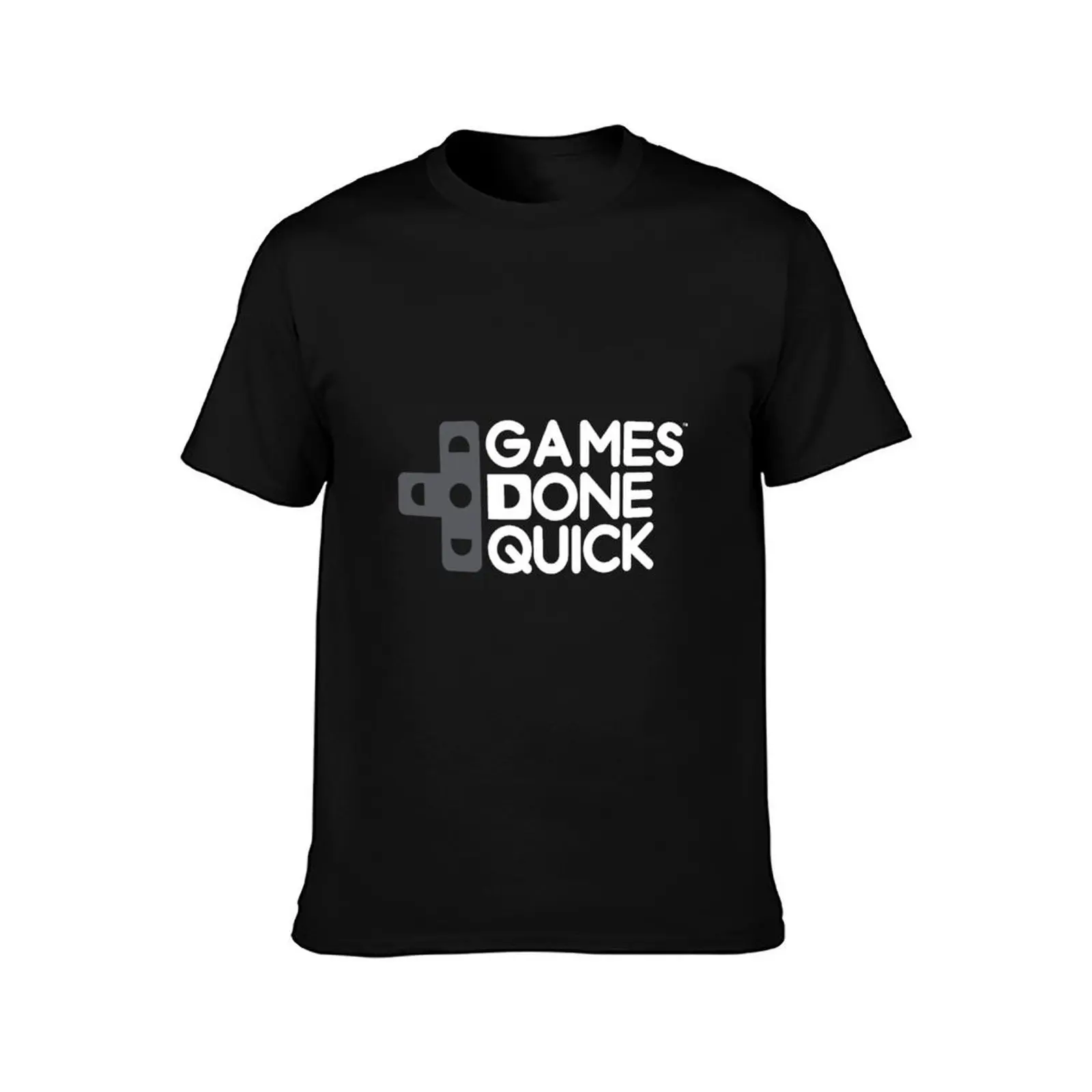 تي شيرت Games Done Quick (GDQ) تي شيرت للرجال جرافيك عتيق أساسي تي شيرت تي شيرت للرجال حزمة تي شيرت قطني
