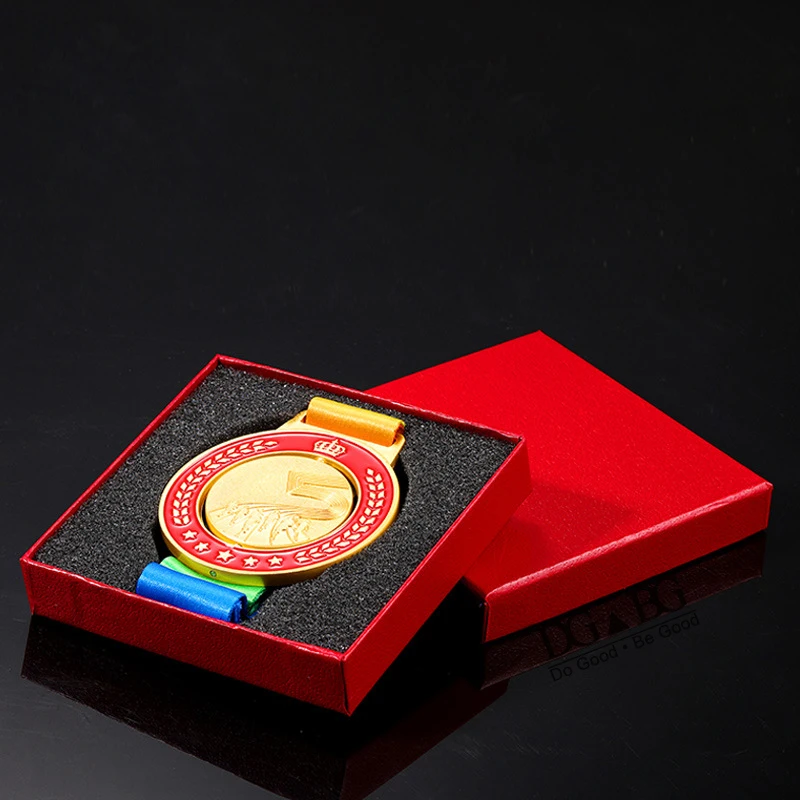 جائزة كأس الميداليات الذهبية للجري مع أشرطة الرقبة وسام سريع وسام تذكارية مختلفة جائزة رياضية للمدرسة مصنوعة حسب الطلب #5