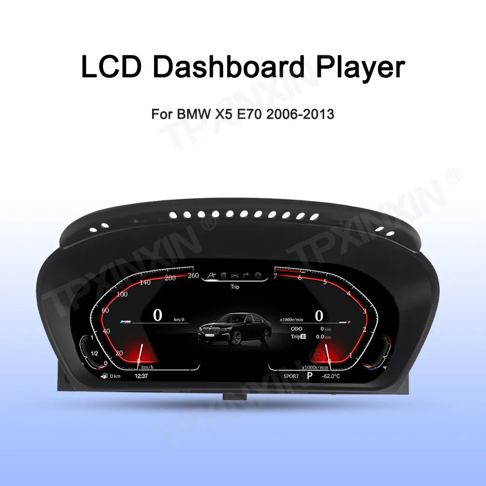 

Car LCD Digital Cluster For BMW X5 E70 2005-2013 Virtual Cockpit Speed Meter Head Unit Car Dashboard Display Car accessories