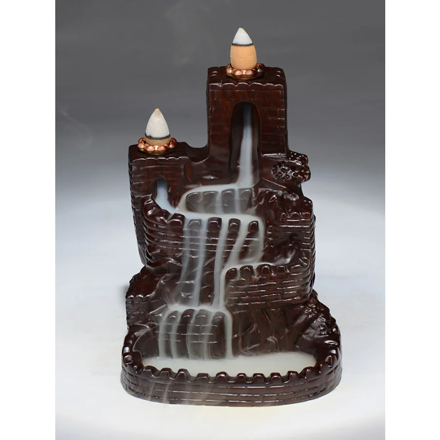 Back Flow Incense Holder Waterfall Antique Creative Personalized Incense Holder Orthodox Volcan Vintage Bruleur Encens Tea Pet