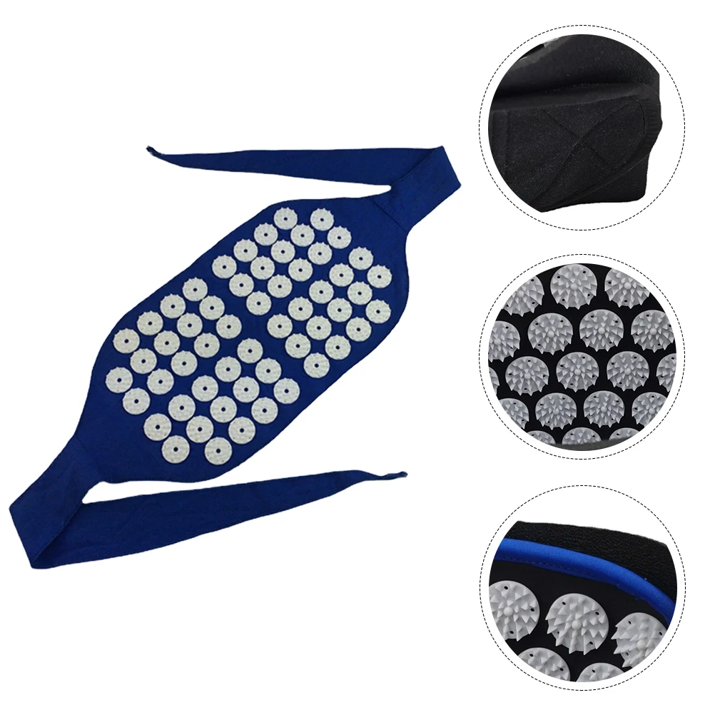 Cinto Massageador de Cintura Doméstico Azul: Alívio Eficiente para Costas com Acupressão, Design Ergonômico para Redução de Tensão Durante Todo o Dia