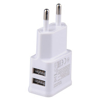 5V 2A USB Charger 2 Ports Chargers Cell Phone EU Plug AC DC 5V Power Adapter Wall Charging Accessories for Iphone Samsung Xiaomi