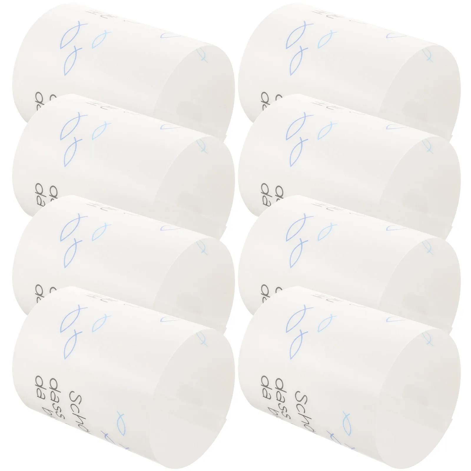 

8Pcs Plastic Covers Cylinder Shades Decorative Windproof Cover for Home Wedding Banquet Party Romantic Decoration