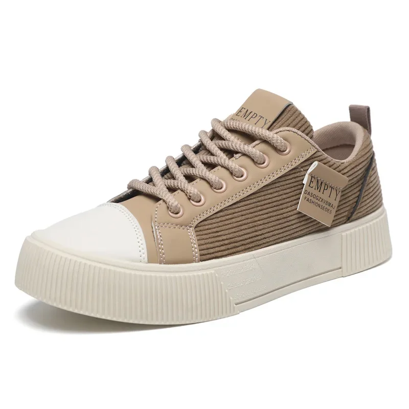 

Large Size Men Sneakers 2025 New Breathable Canvas Shoes Street Skateboard Shoes for Men Lace Up Vulcanize Shoes Tenis Masculino