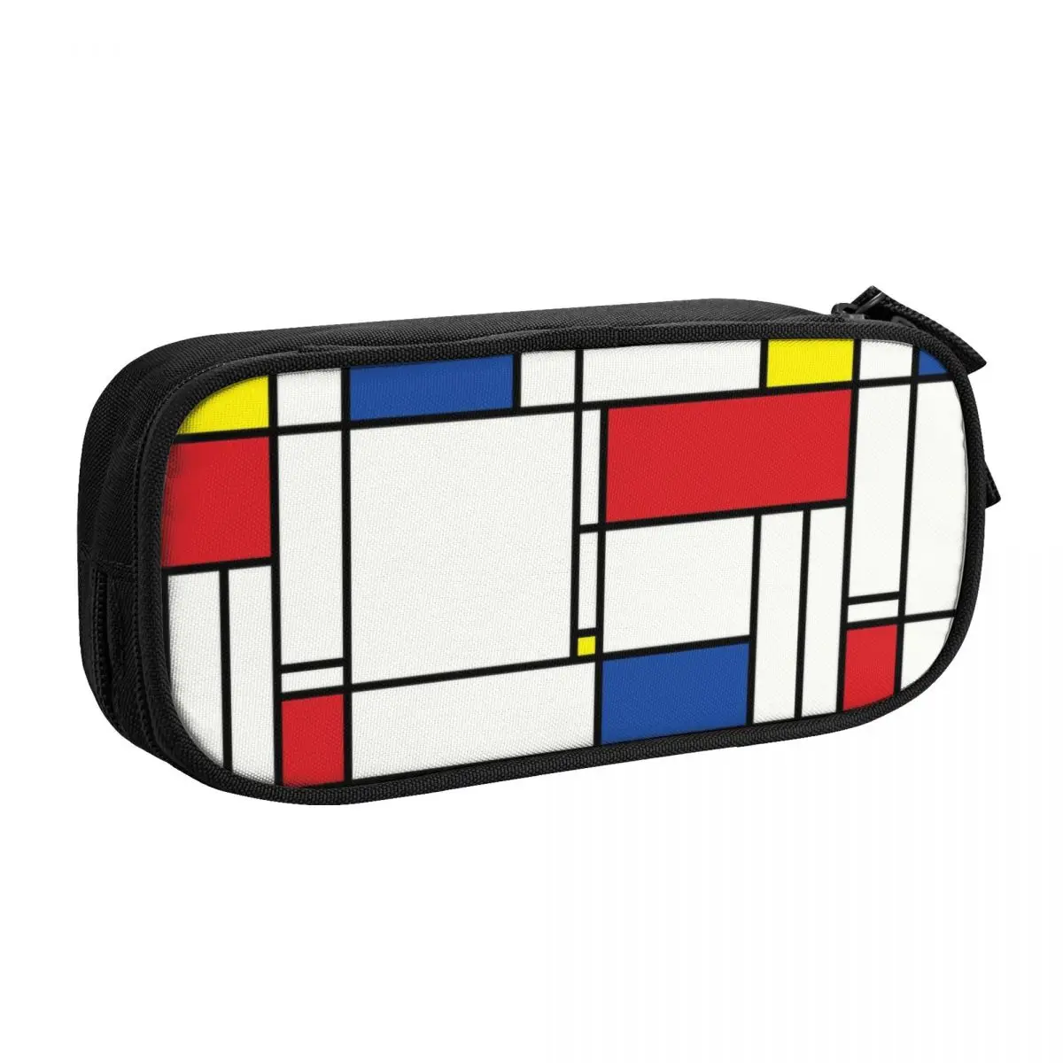 Piet Mondrian Minimalist De Stijl Pencil Cases for Boys Gilrs Large Capacity Modern Art Pen Bag Box School Supplies