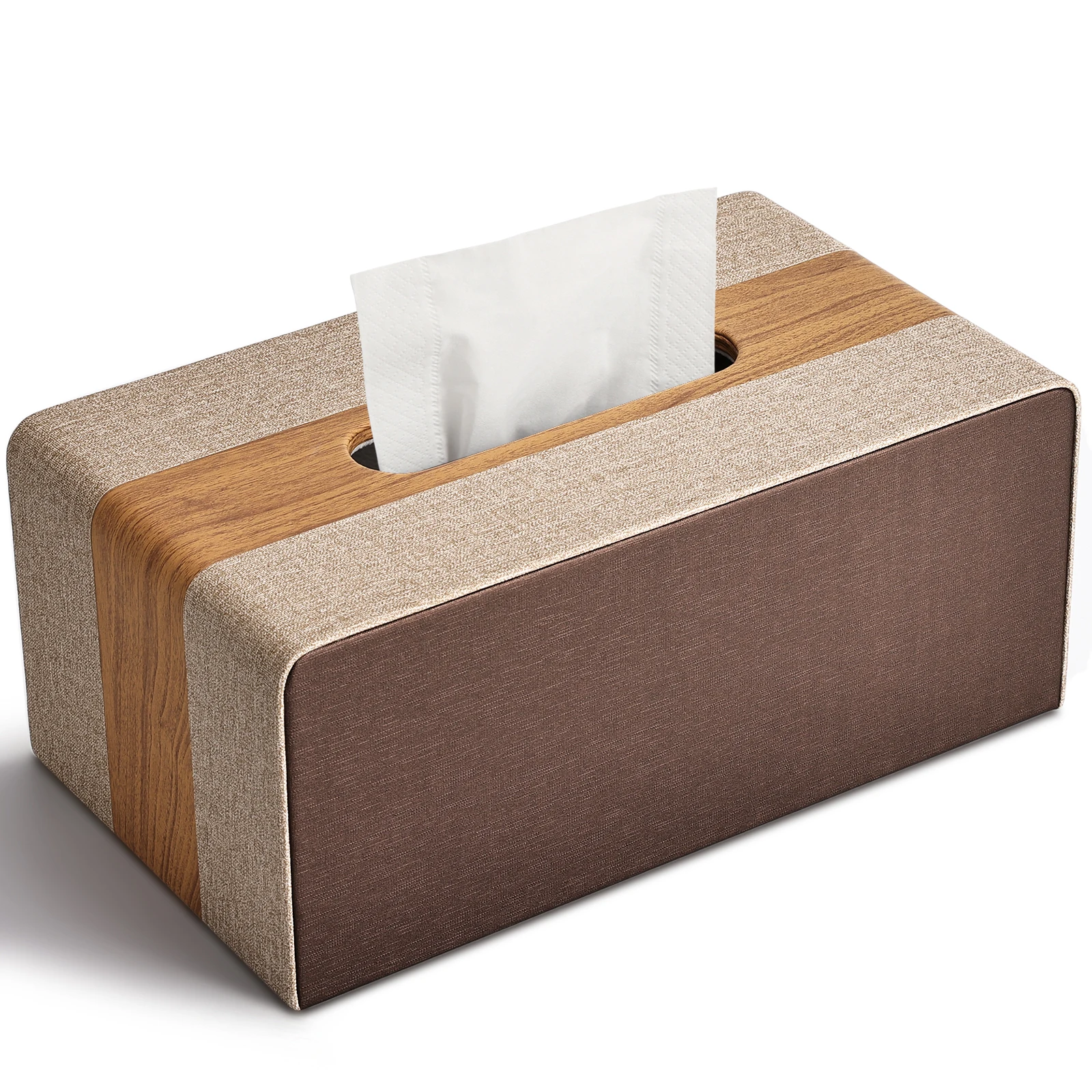 

New Arrival Paper Tissue Box Holder Joint PU Leather Napkin Holder Car Tissue Case for Home Living Room Office Desk Organizer