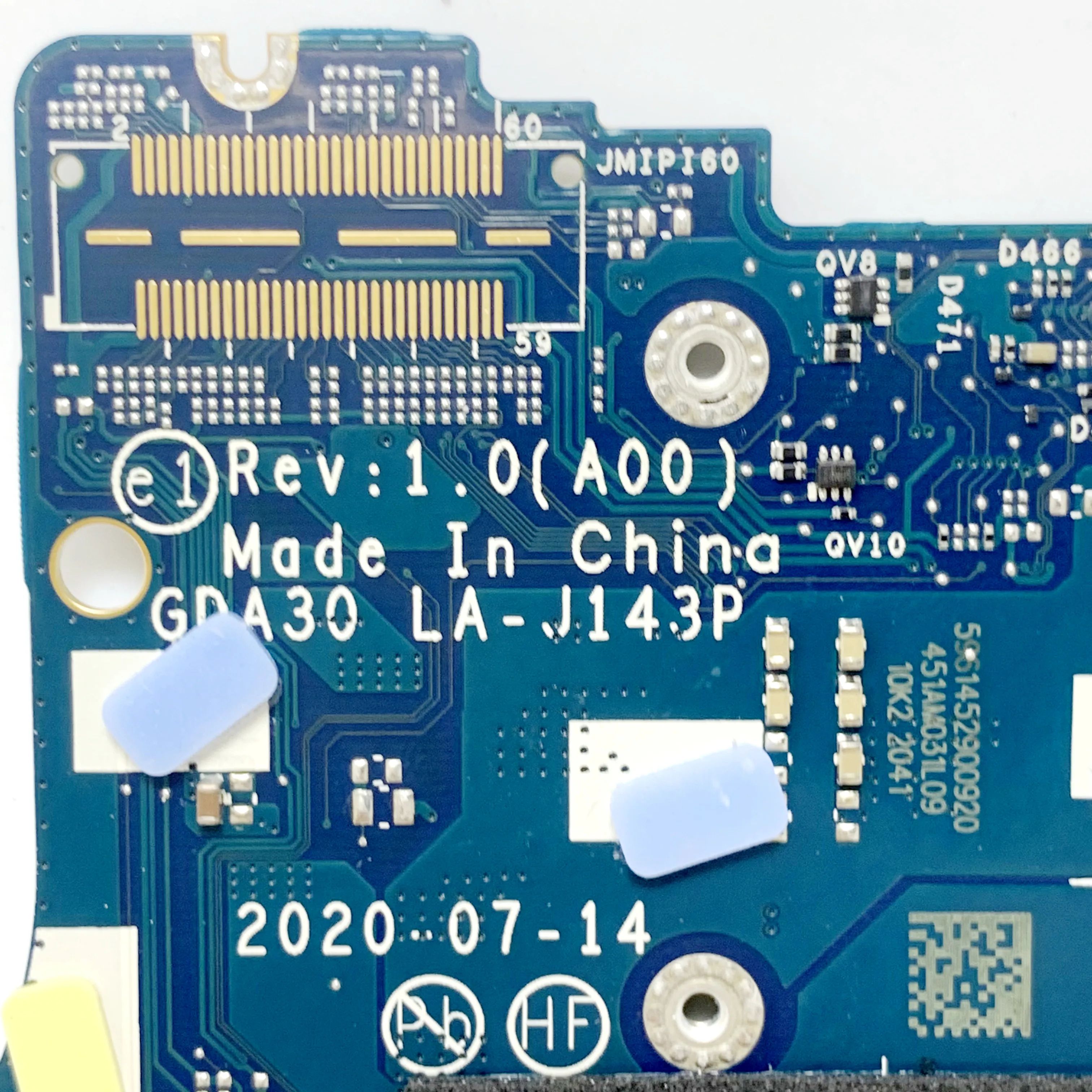 

Материнская плата CN-0JRYYW 0JRYYW JRYW с SRK05 I5-1135G7 для Dell XPS 13 9310, материнская плата для ноутбука GDA30 LA-J143P, 100% полное тестирование, ОК