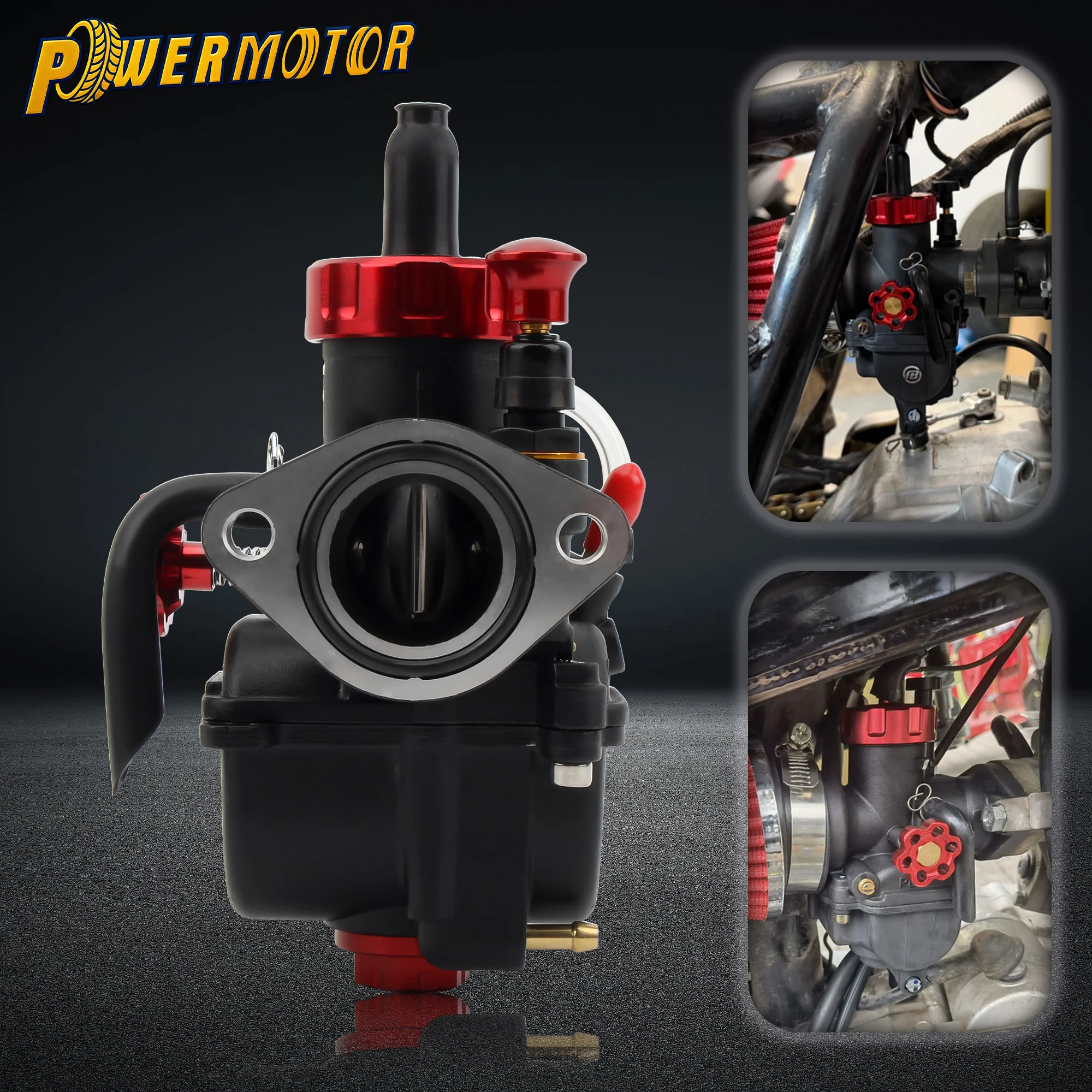 

PE 17 19 22 24 26 28mm Motorcycle Flange Carburetor With Carb Jet Kit For YAMAHA KAWASAKI SUZUKI 2T 4T Dirt Bike ATV Accessories