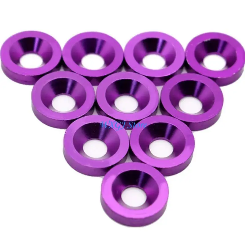 37JE Car License Plate Screws Fasteners Washer Bumper Engine Concave