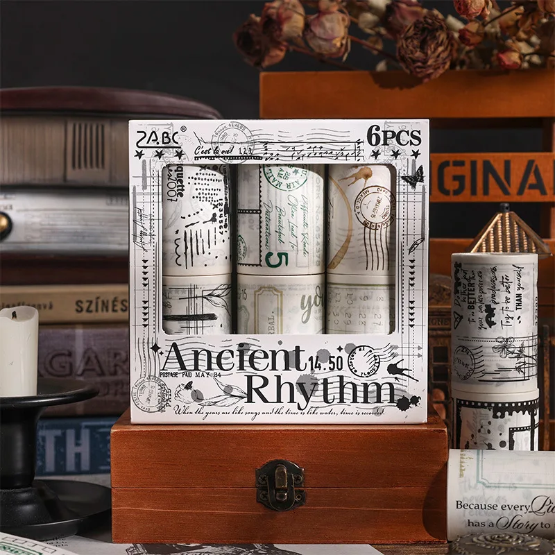 Винтажный английский журнал, рулон ленты васи-маленькие наклейки для скрапбукинга «сделай сам» для художественного украшения