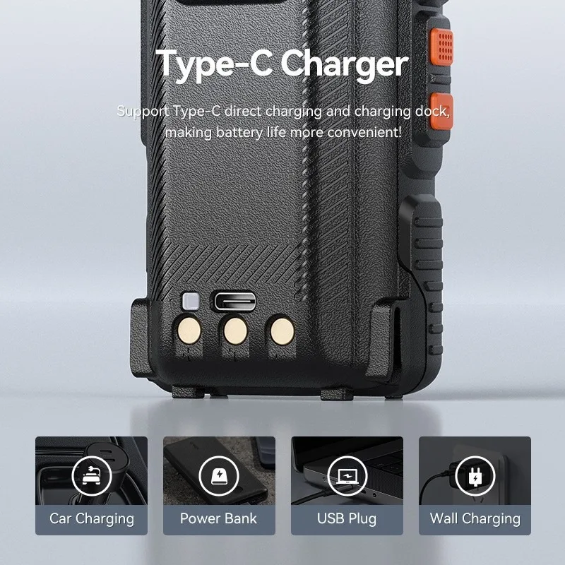 Baofeng BF-K69 جهاز اتصال لاسلكي خارجي كامل النطاق مضاد للتدخل عالي الطاقة عن بعد لموقع بناء الفندق اتصال داخلي محمول باليد